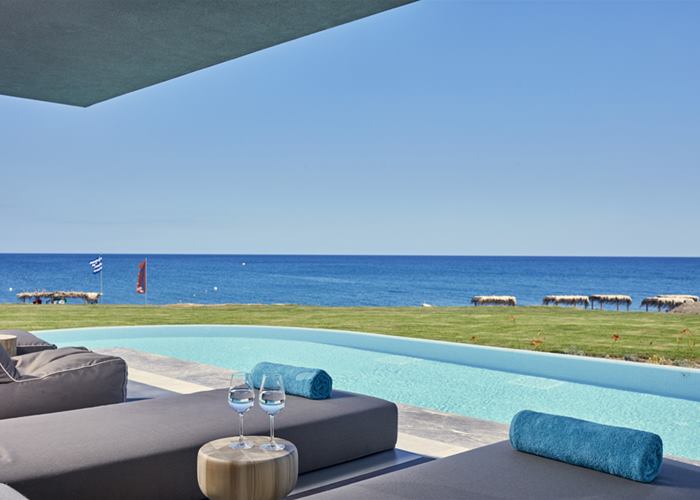 Atlantica Dreams Resort - Family Beach Front Suite Private Pool Sea View